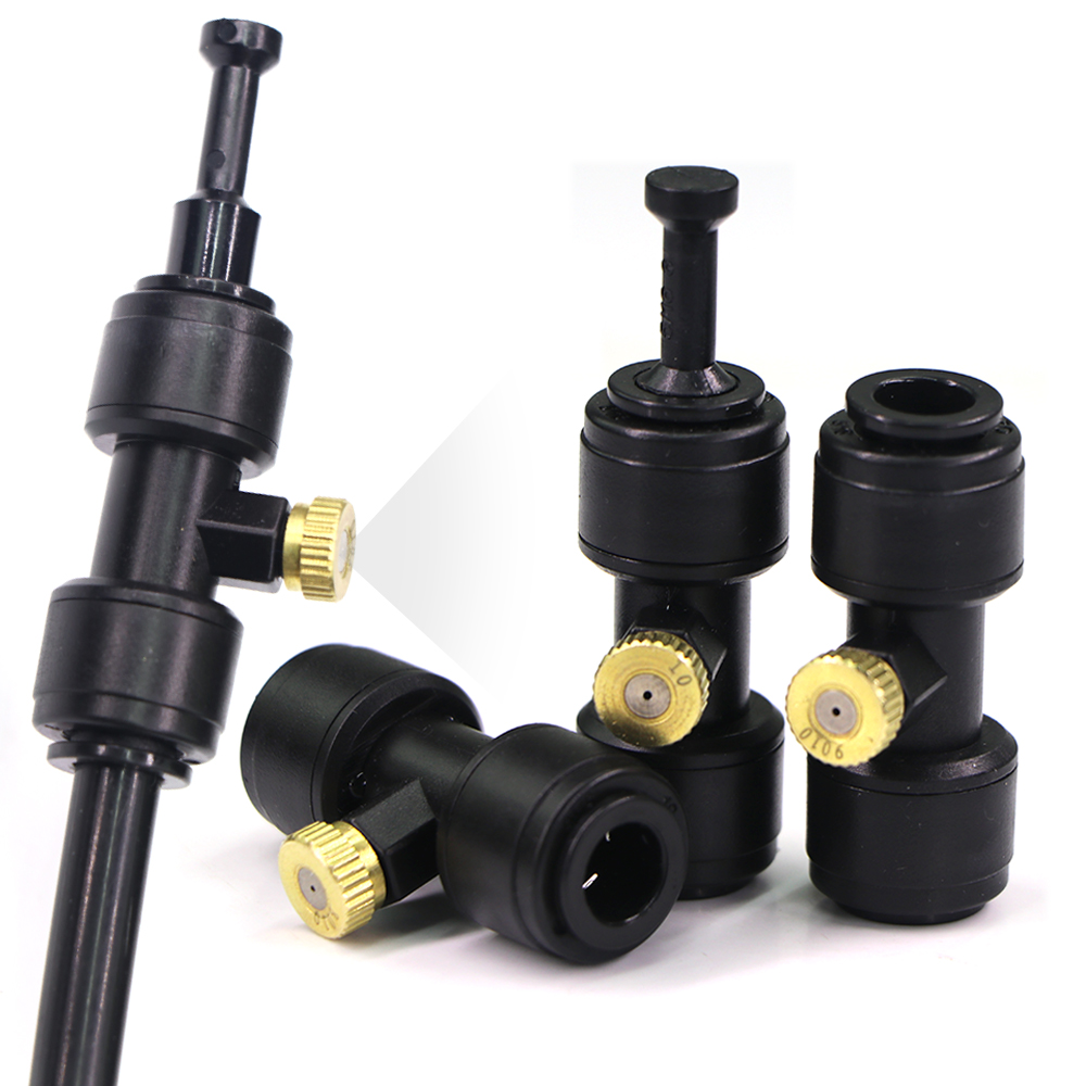 Nozzle Brass - 0,1–1 mm Messing-Sprühdüse mit T-Schnellkupplung für