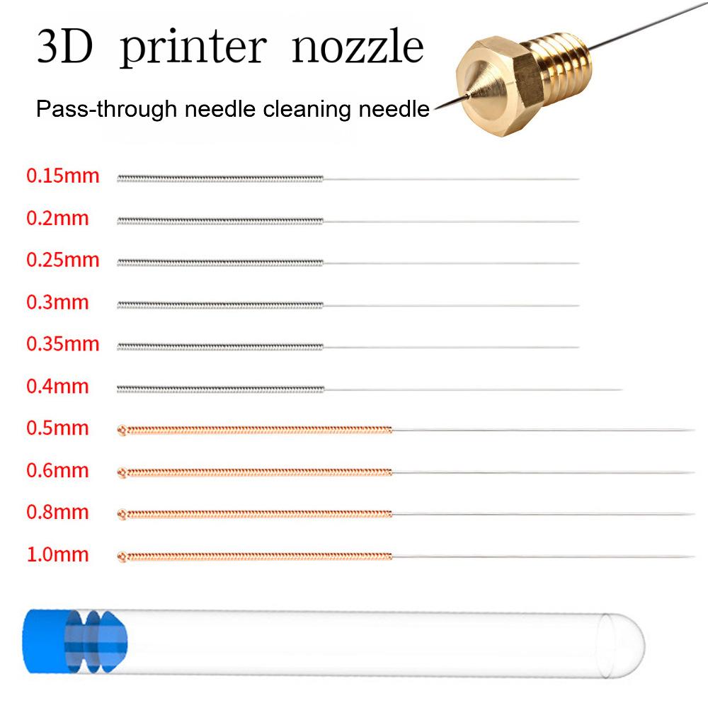 Fdm Printer - Edelstahl-Reinigungsset mit 0,4-mm-Düse, Bohrer zum Entstopfen