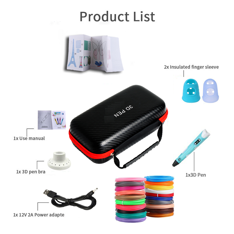 3D-Stift mit LCD-Bildschirm, k – Pla Filament Bewertung und Preis