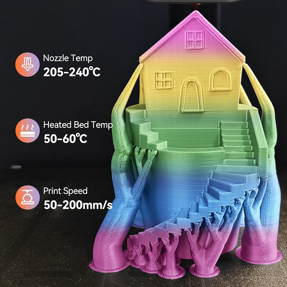 JAYO Rainbow 3D-Drucker-Filame – Filament 1.75 Bewertung und Preis